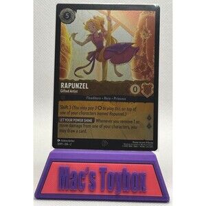 Rapunzel Gifted Artist Disney Lorcana Promo Card Cold Foil